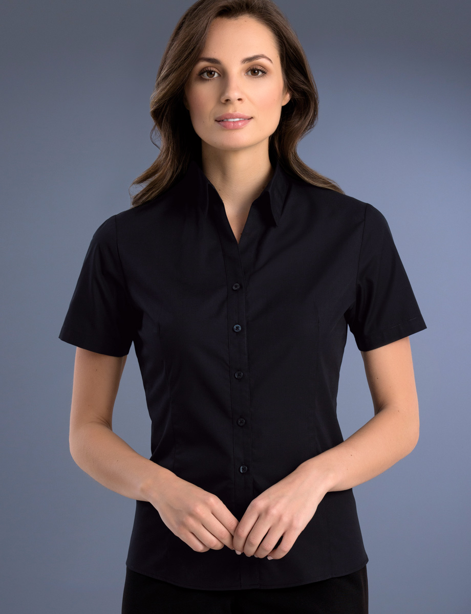 black short sleeve shirt womens