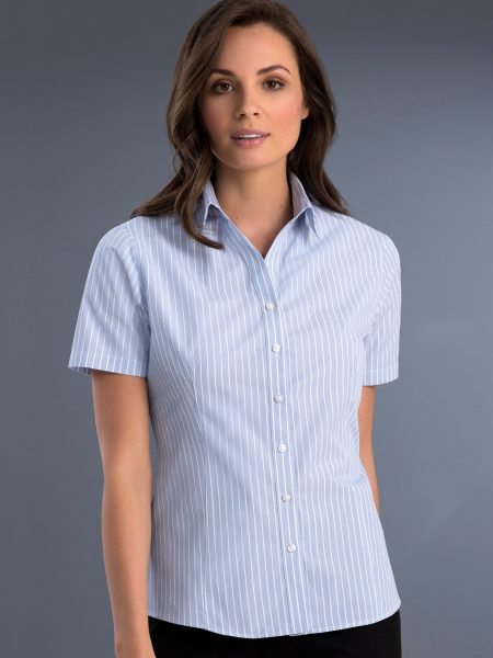 Pinfeather Stripe - Blue - John Kevin | Business Shirts